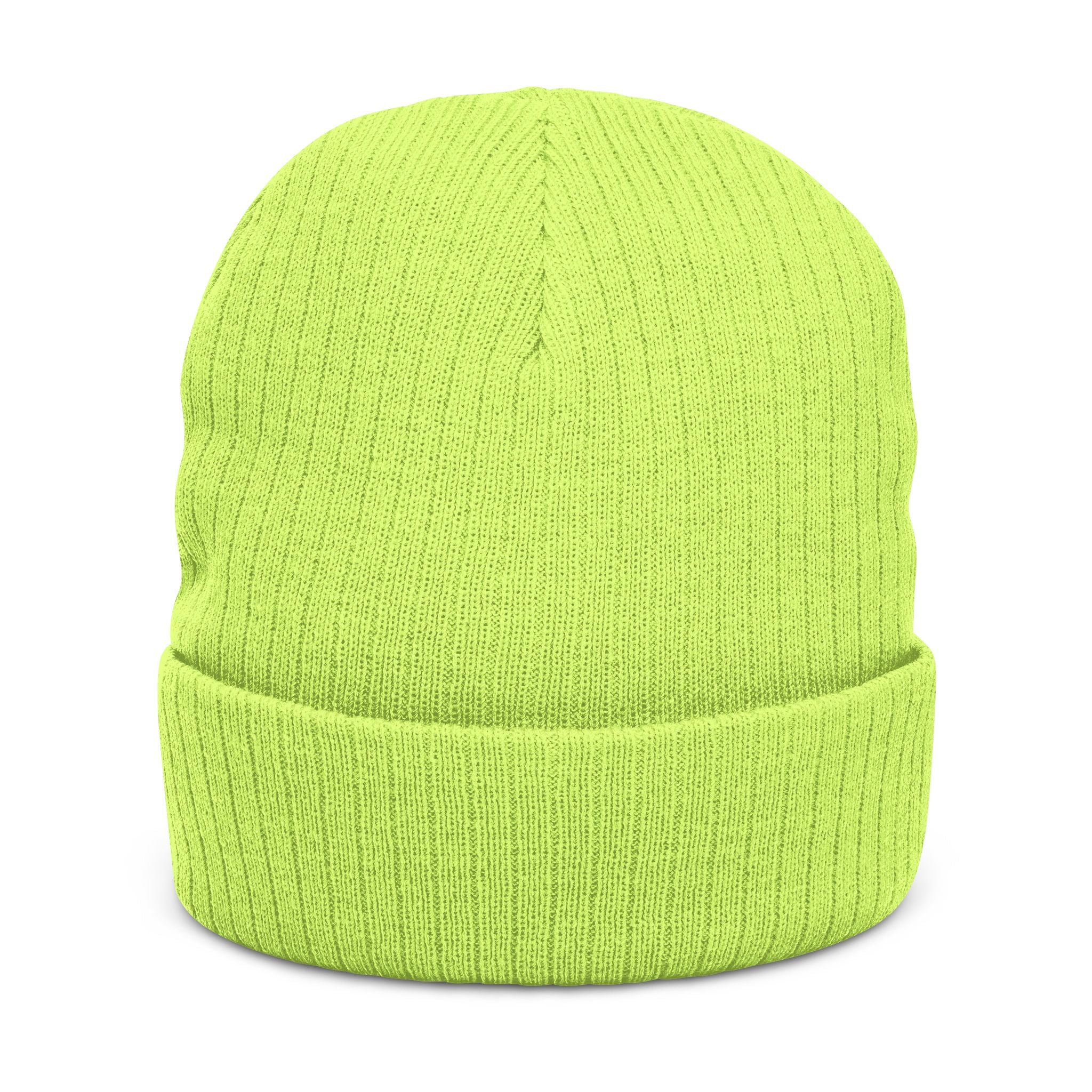Image of Gorro de punto acanalado (bordado)